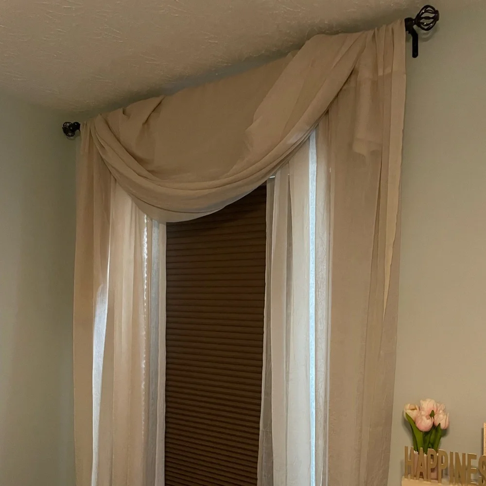 Sheer Panels and 2 scarf valances
